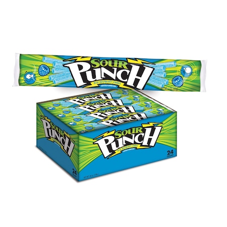 Sour Punch Sour Punch Blue Raspberry Straws 2 oz., PK288 8051